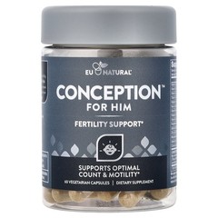 2 X Eu Natural, Conception� For Him, Fertility Support, 60 Vegetarian Capsules