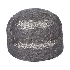ProSource 521-400HC Series B300 6 Pipe Cap, 1/8 in, FIP, Malleable Iron, 40 Sche