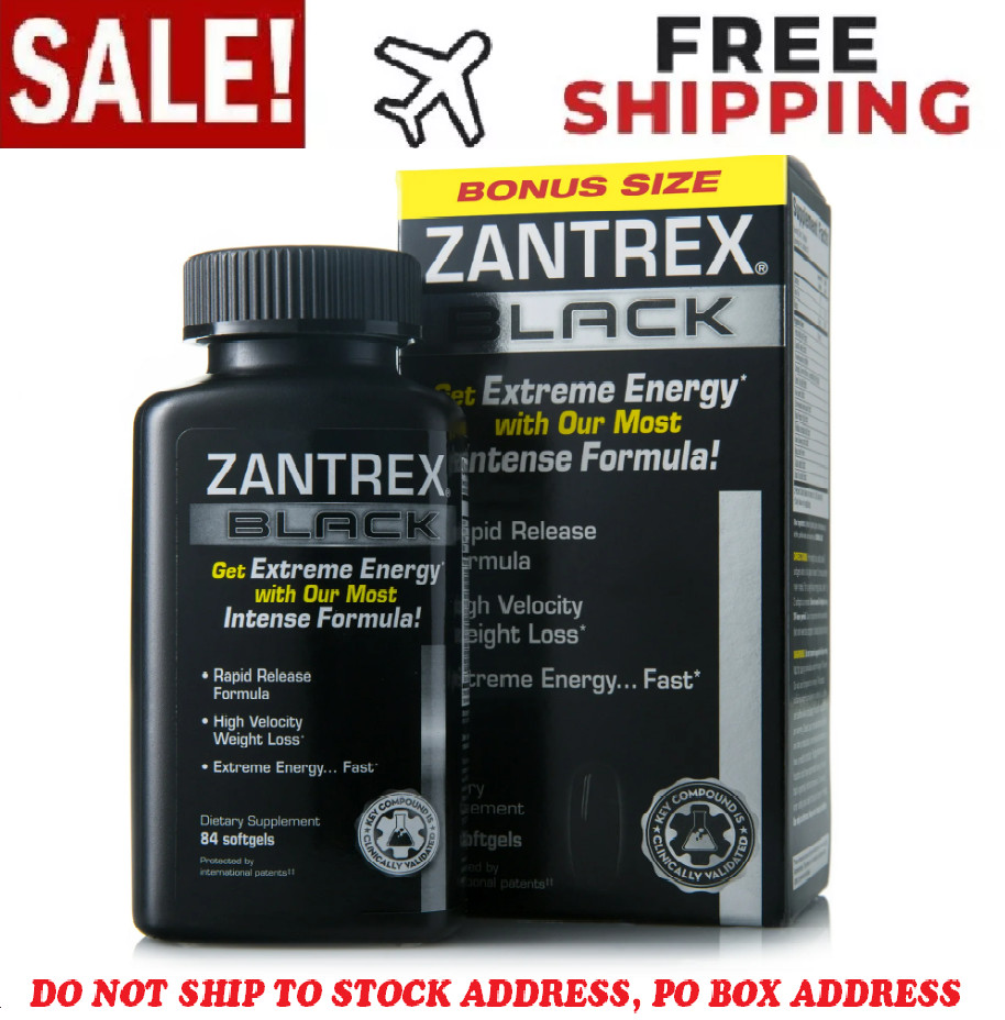 Zantrex Black Rapid Release Weight Loss and Dietary Supplement, 84 Capsules USA