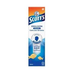 1 Bottles X 400ml SCOTT Emulsion Cod Liver Oil EXTRA Original Flavor