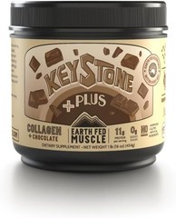 Earth Fed Muscle Keystone Plus Multi Collagen Peptides Powder – Chocolate Flavor