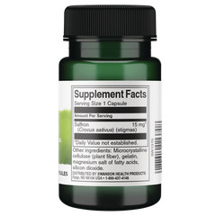 Swanson Herbal Supplements Full Spectrum Saffron Whole Ground Stigmas 15 mg