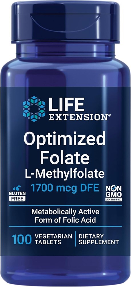 Life Extension Optimized Folate 1700 Mcg 100 Tabs