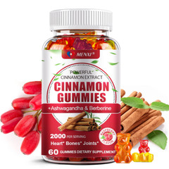 Organic Ceylon Cinnamon 2000mg Gummies with Berberine – Blood Sugar Supplement