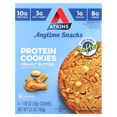 Atkins Anytime Snacks, Protein Cookies, Peanut Butter 1.38 oz (39 g)