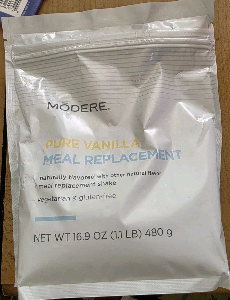 Modere Vanilla Meal Replacement Shake Vegetarian Gluten-Free Dairy-Free 16.9 oz
