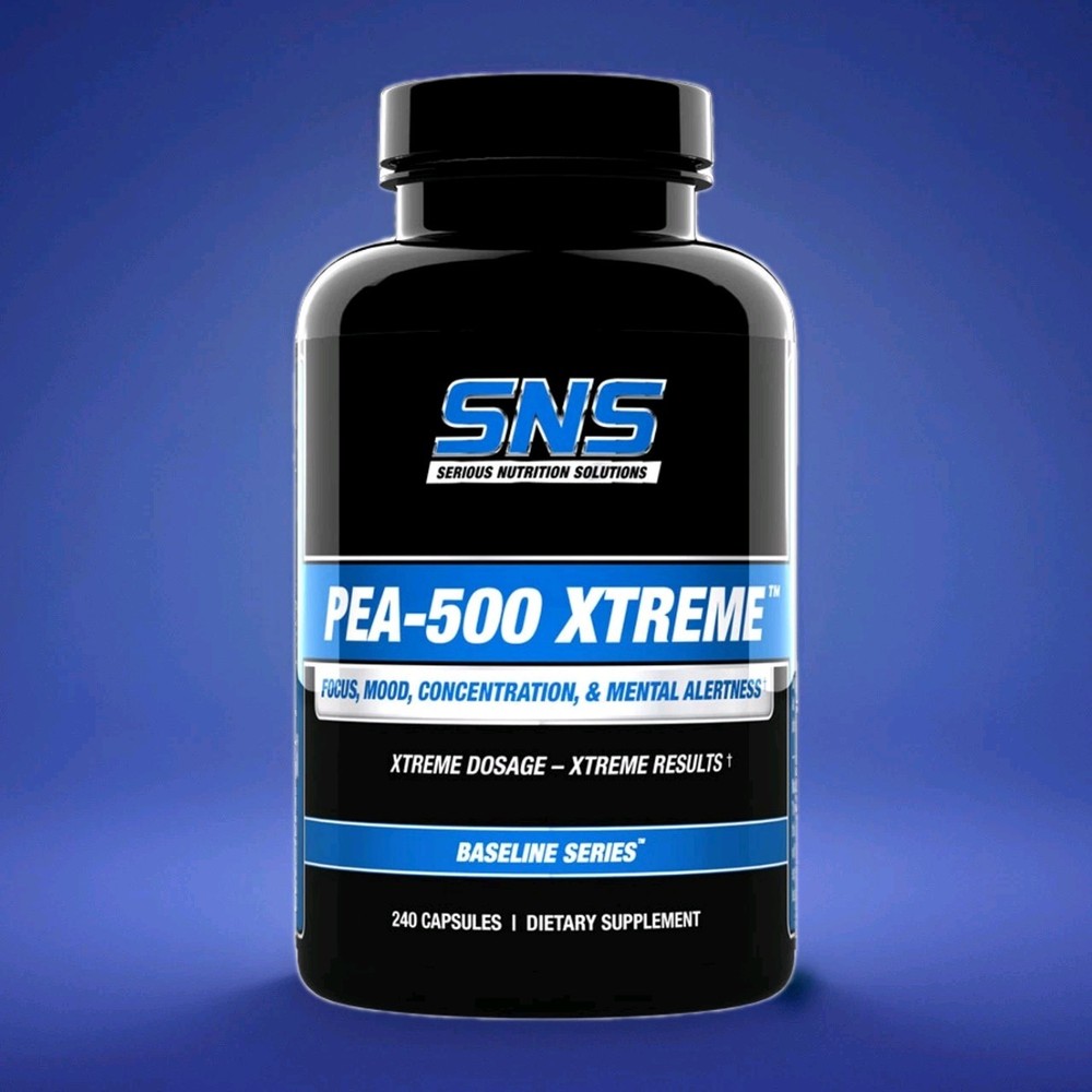 SNS Serious Nutrition Solutions PEA-500 XTREME 240 caps Improve Mood Focus