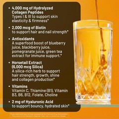 NatureWise Hydrolyzed Liquid Collagen for 15.22 Fl Oz (Pack of 1), Yellow