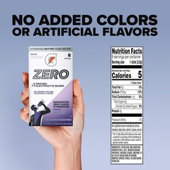 96 Servings Gatorade Zero Sugar Electrolyte Mix, Grape – Perfect for Workouts