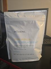 Modere Vanilla Meal Replacement Shake 16.9oz (1.1lb) Vegan Non-GMO Exp: 10/26