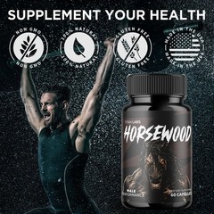 (5 Pack) Horsewood Advanced Male Health Support Formula Horse Wood 300 Capsules