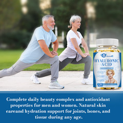 Hyaluronic Acid Capsules With Turmeric | 120 Capsules | Non-GMO & Gluten Free