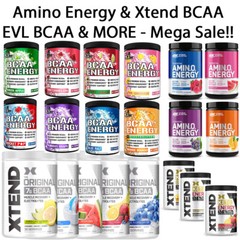 EVL Evlution Nutrition BCAA Energy Amino Acid Pre-Workout Powder – All FLAVORS