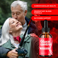 (1 Pack) Gluco Control Blood Support Drops Advanced Vitamin Supplement 2ML