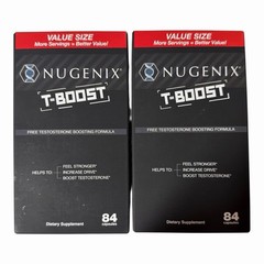 Nugenix T-Boost Testosterone Booster Value Size 84 Capsules EXP 07/2027 Lot of 2