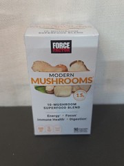 Force Factor Modern Mushrooms, 90 Vegetable Capsules- Exp: 07/2028, Superfood