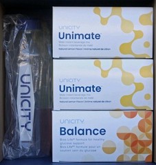 Unicity Feel Great System-lemon Mixer Bottle Orange Balance