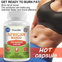 African Mango Capsules 1000 Mg Per Serving Weight Loss Fat Burner 30-120 Pills