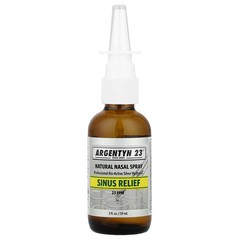 2 X Sovereign Silver, Argentyn 23�, Natural Nasal Spray, Sinus Relief, 2 fl oz