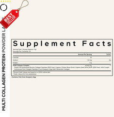 Multi Collagen Protein Powder 20Oz Types 1 2 3 5 10 Unflavored – US