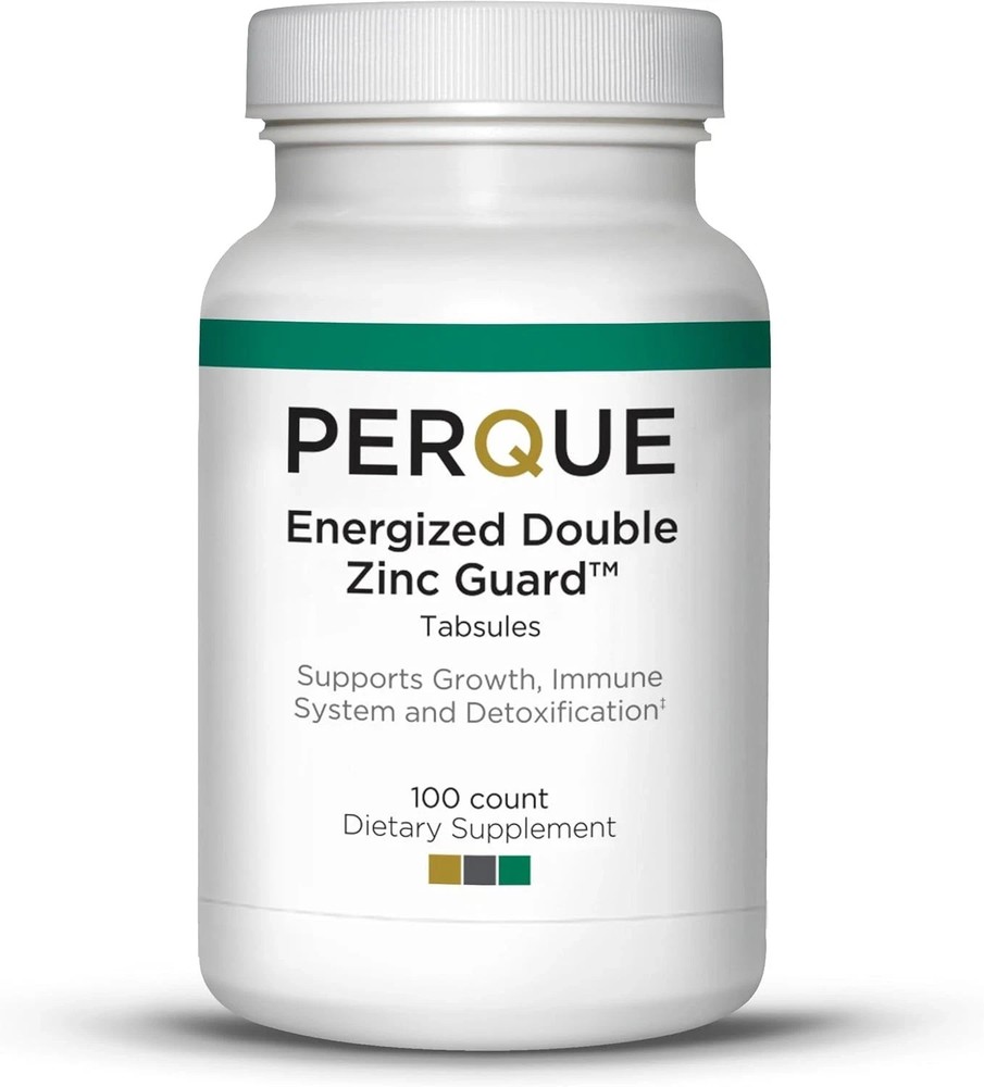 PERQUE Energized Double Zinc Guard 100 Tabs EXP. 07/2025