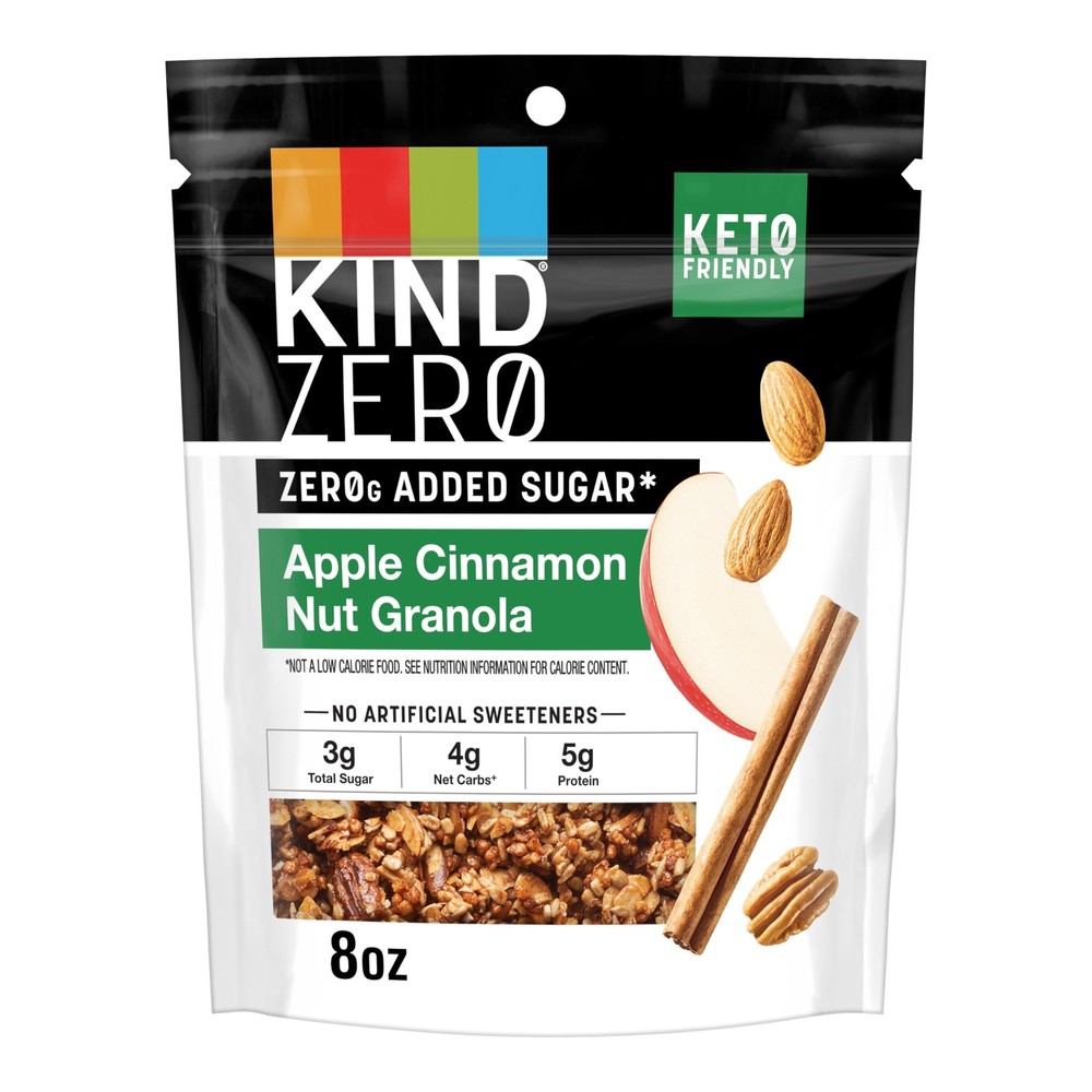 Zero Added Sugar Granola, Apple Cinnamon Nut, Gluten Free, Low Sugar, Keto Sn…