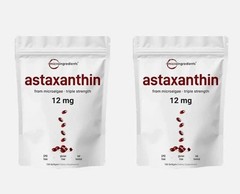 2 package | Astaxanthin 12mg, 120 Softgels, 4 Month Supply-NEW FREE SHIPPING