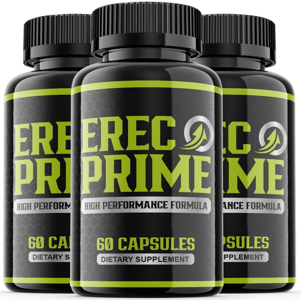 (3 Pack) Erec Prime Formula for Male Virility, Male Performance (180 Capsules))
