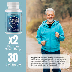 Nerve Shield Pro Mental Focus & Memory Support Supplement – 60 Capsules
