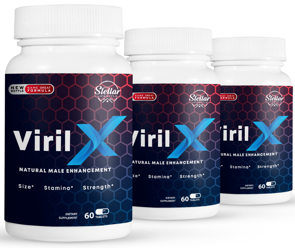 3 Pack Viril X, performance booster for men increases blood flow-60 Tablets x3