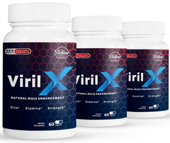 3 Pack Viril X, performance booster for men increases blood flow-60 Tablets x3
