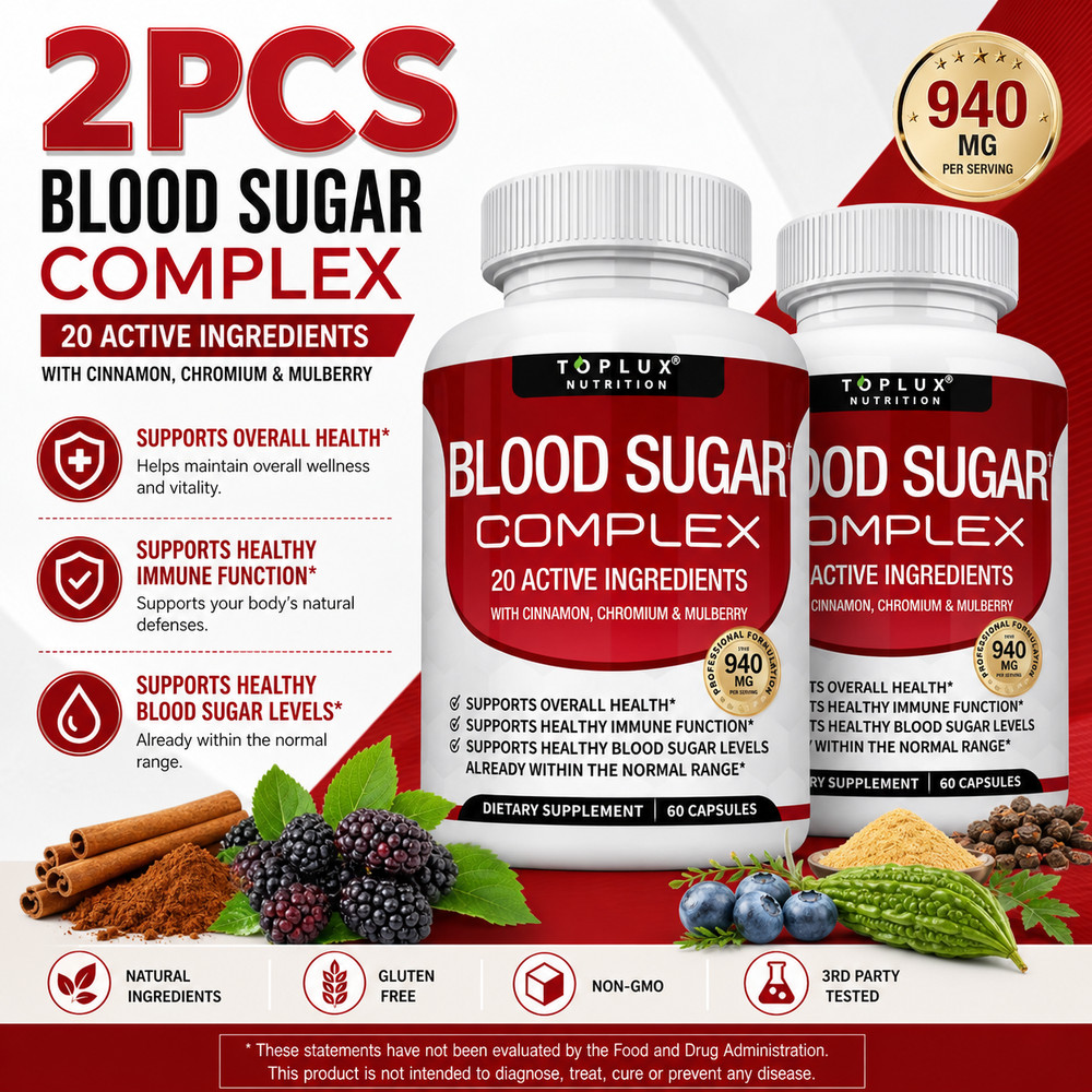 Blood Sugar Complex Supplement – Supports Wellness Blood Sugar Levels 60