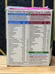 Vitabiotics Pregnacare Him & Her Conception Tablets (x60) Exp:05/2028