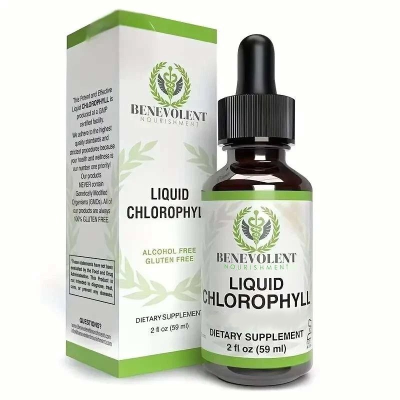 Benevolent Nourishment Chlorophyll Liquid Drops – designed for Detox, Internal