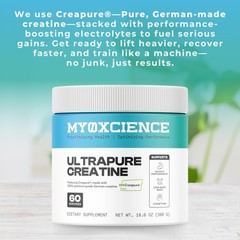 MYOXCIENCE Creapure® Creatine Monohydrate | Supports 10.6 Ounce (Pack of 1)