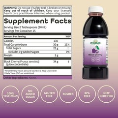 Dynamic Health Black Cherry Concentrate 16 fl. oz / 473 mL Each (Pack of 4)