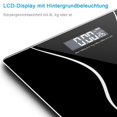 Digital Weight Scale with 397 lb Max Capacity and Low Battery Warning Indicator