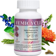 FEMICYCLE Herbal PMS, Hormonal & Menstrual Cycle Support for Women – 120 capsule