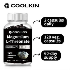 Magnesium L-Threonate 2000mg – Boosts Brain Health, Memory and Focus, Cognition