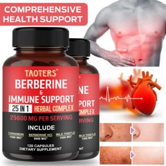 Berberine with Ceylon Cinnamon 120 Capsules Heart Health & Immune Support
