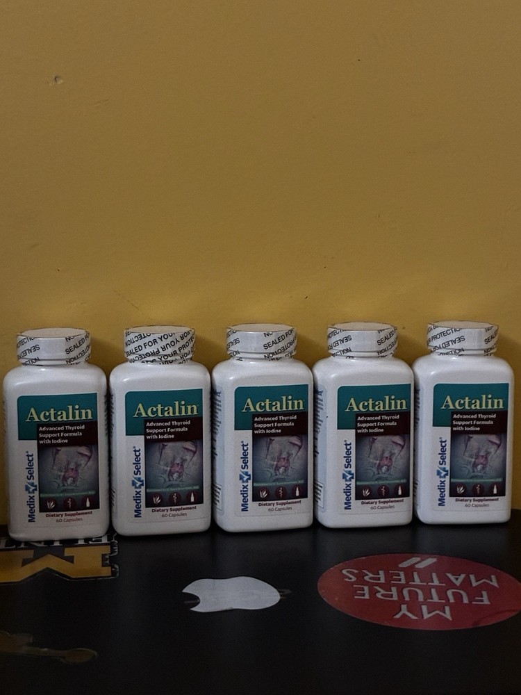 Medix Select Actalin Advanced Thyroid Support Capsules, 300 Caps Free Ship. New