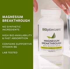 Breakthrough Magnesium Bioptimizers all 7 vital forms – 60 capsules 250mg