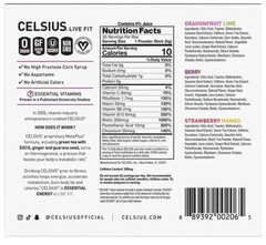 Celsius Essential Energy, Zero Sugar, Assorted Flavors, 30 Energy Powder Sticks