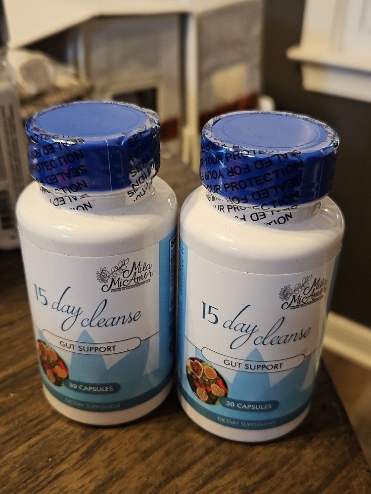 2X 15-Day Cleanse Gut and Colon Support Senna Leaf Probiotics Free Ship 7/26