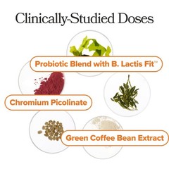 Probiotic Support Capsules with Chromium Picolinate Green Coffee Bean Extract