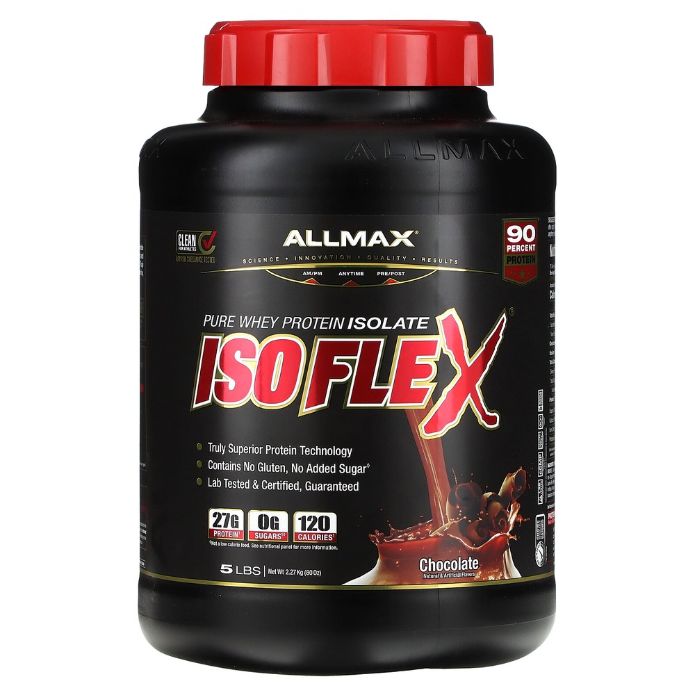 ISOFLEX®, Pure Whey Protein Isolate, Chocolate, 5 lbs (2.27 kg)