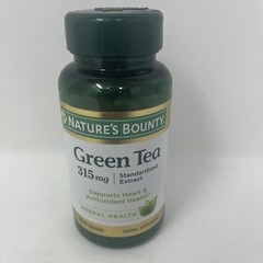 Nature’s Bounty Green Tea 315 mg | Standardized Extract: 100 Capsules Exp 6/2026