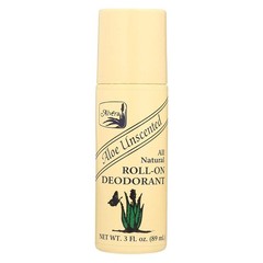 Alvera All Natural Roll-On Deodorant, Aloe Unscented, 3 3 Fl Oz (Pack of 3)