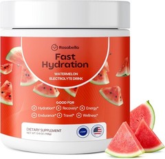 Rosabella Watermelon Electrolyte Drink Powder For Rapid Hydration Drink 5.6oz