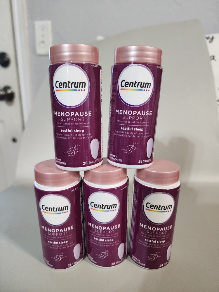 5x -Centrum Menopause Support All Stages Restful Sleep , 28 tablets, 6/2027